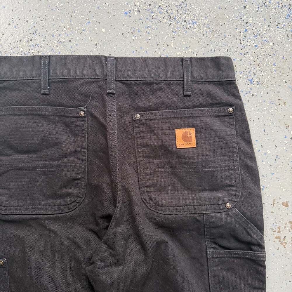 Carhartt Double Knee Pants 33x30 B01-BLK Carpenter Pants - Picture 2 of 7